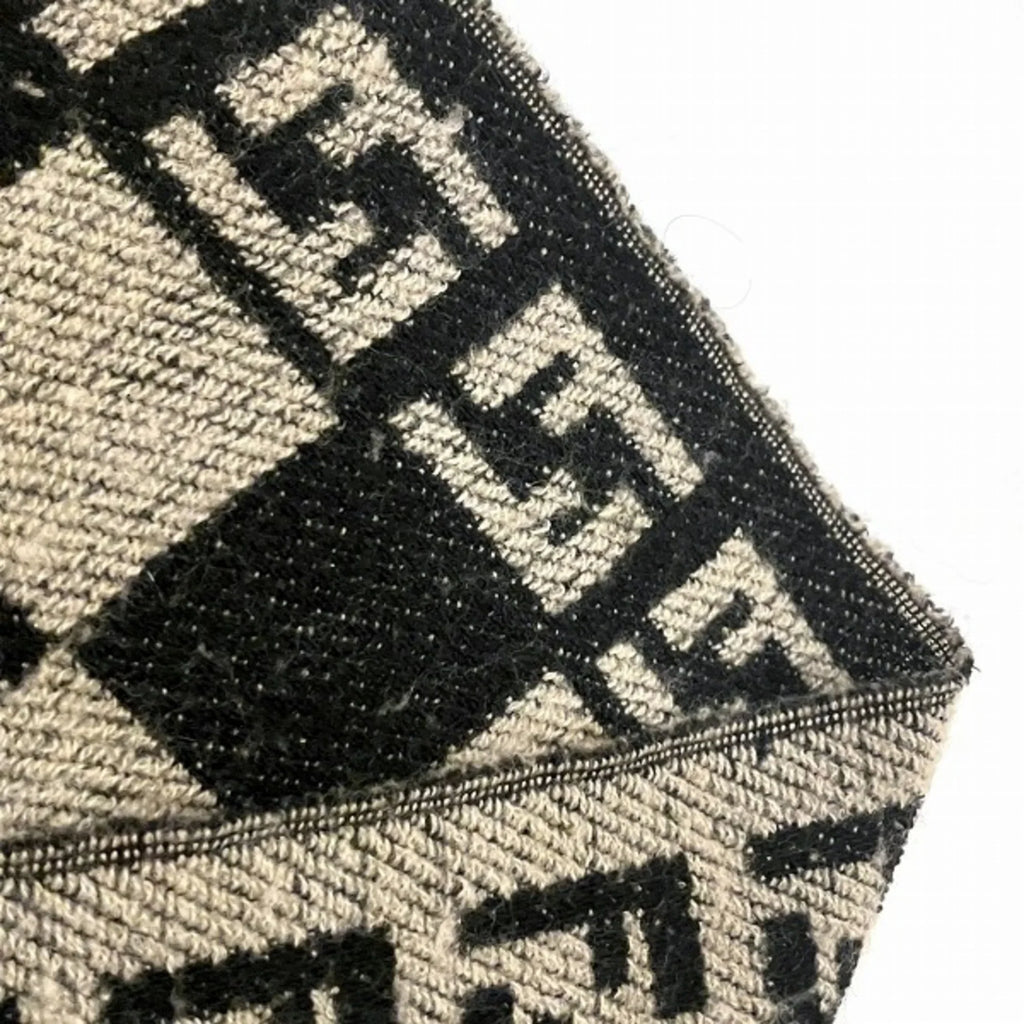 accessory block Pre-Owned men's scarf brand (Good) FENDI check Zucca fringe pattern