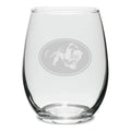 Deep Wine oz. Glass Jaguar Etched Stemless Swing 15