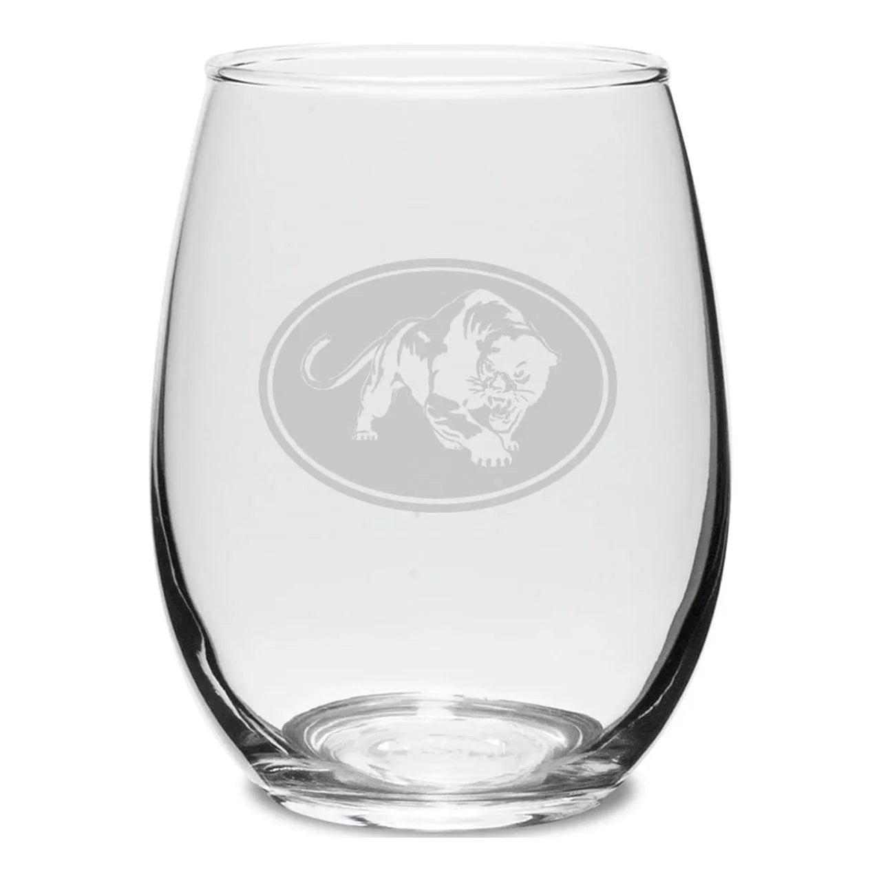 Deep Wine oz. Glass Jaguar Etched Stemless Swing 15