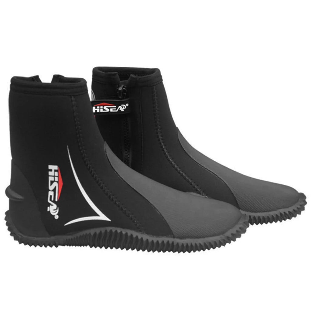 Side Men Neoprene and Diving Boots Boots Women Wetsuit 5mm Zipper with Dive Snorkeling Scuba for