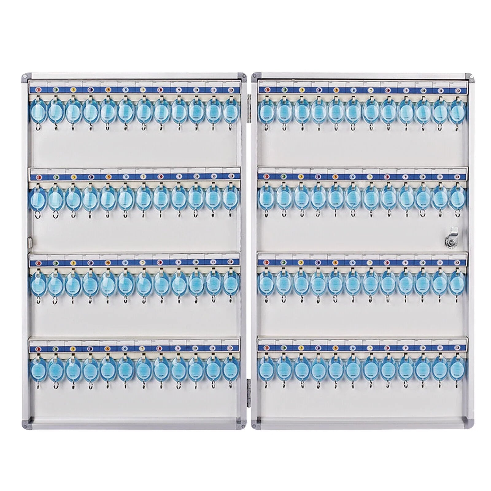 Box Wall Organizer Silver Box Cabinet Key Lock Key Mount Cabinet 96 Safe Storage