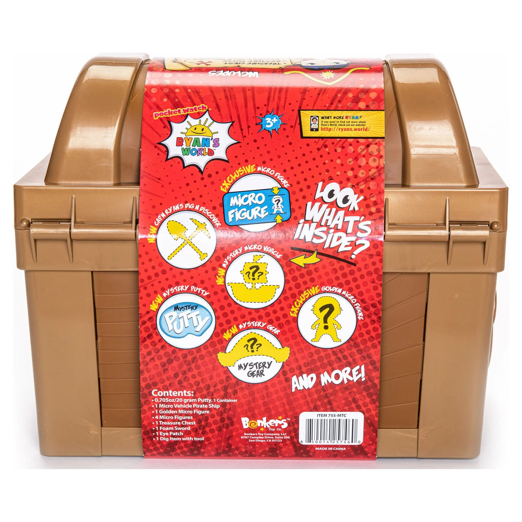 Mystery Micro Treasure Toy Ryan`s Ryans World Cap`n Chest