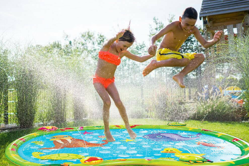 Kids Pool, Sprinkler Pad Splash Swimming Wading Splash Inflatable Outdoor Pad, Splash Pool, Water Mat, Lawn Sprinkler Toys,