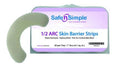 Adhesive n'Simple Fit Safe (Standard Skin Mold 20 Barrier Opening, without without Strips, Flange, 1/2 Curve Count Wear), Tape, to