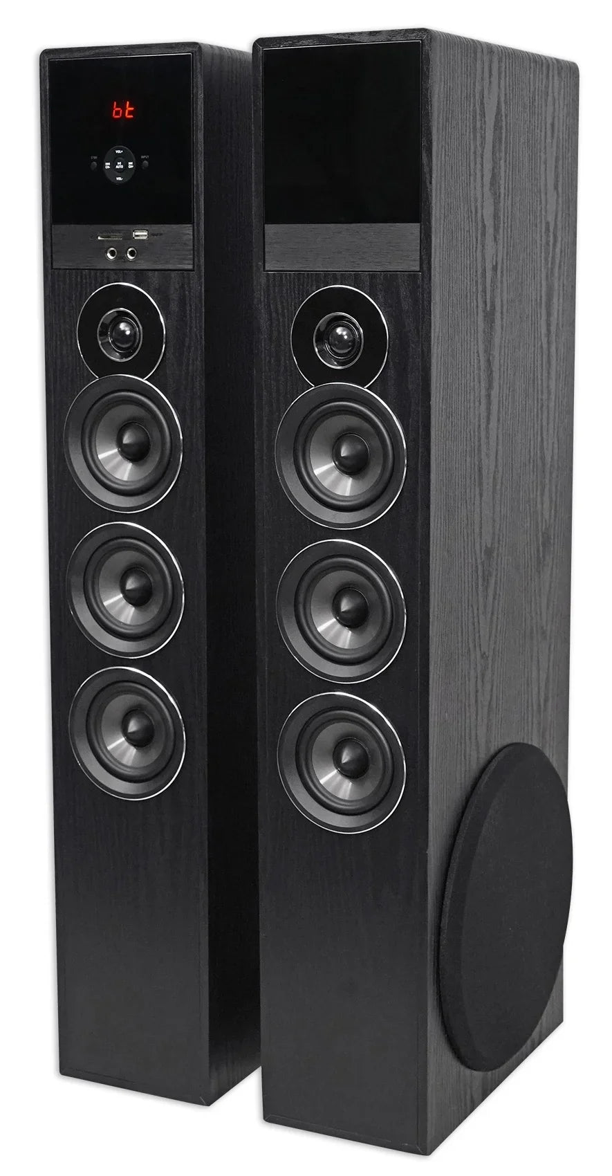 Television TV-Black For Theater System Tower Speaker Sony Smart Home w/Sub