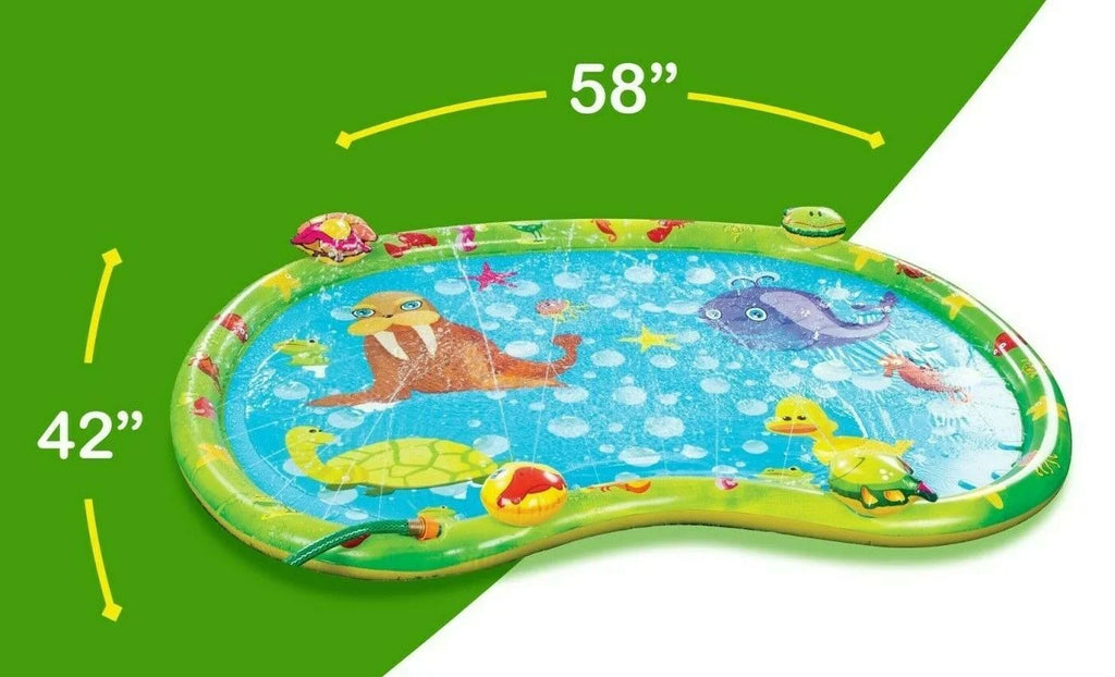 Kids Pool, Sprinkler Pad Splash Swimming Wading Splash Inflatable Outdoor Pad, Splash Pool, Water Mat, Lawn Sprinkler Toys,