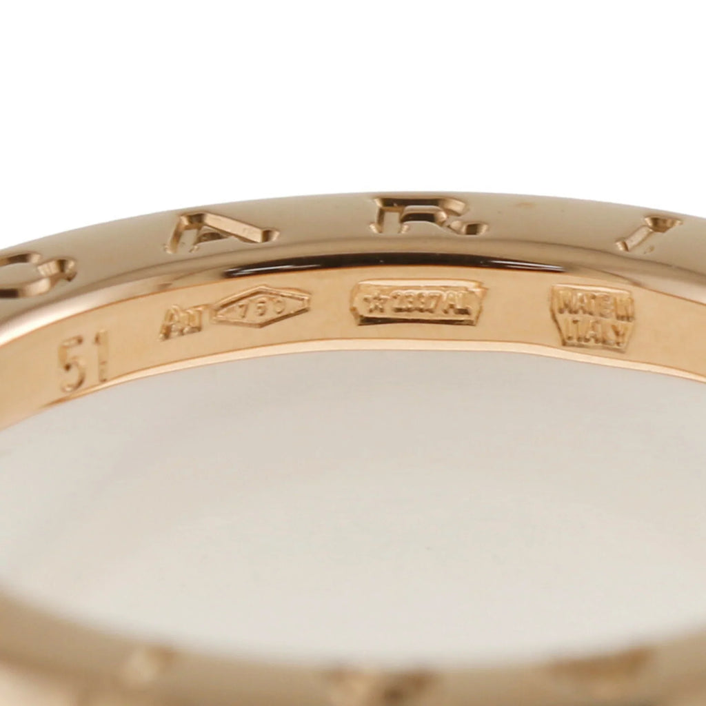 10 B-zero.1 BVLGARI No. Zero (Good) One B Band 18K Ceramic Pre-Owned Women's White Bvlgari 4 Ring