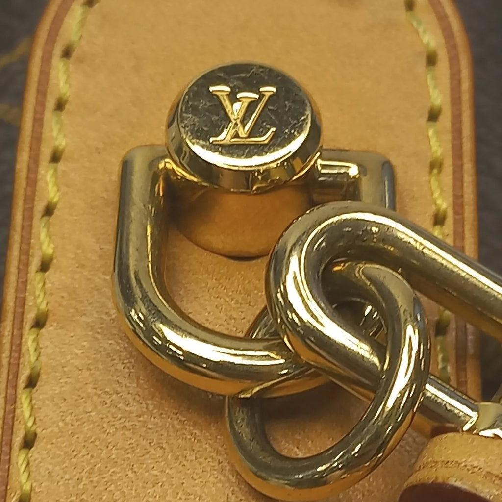 Monogram Unisex DrawstringBag Brown Pre-Owned Authenticated Louis Vuitton Bag Bucket Duffle Canvas