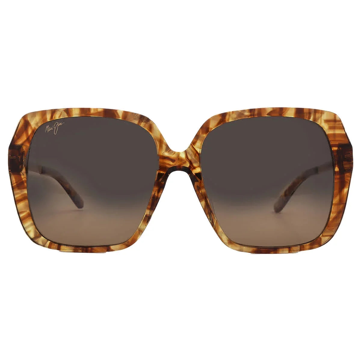 Medium Bronze, Maui Fashion Polarized Caramel Tiger/HCL® Women's Sunglasses, Poolside Jim