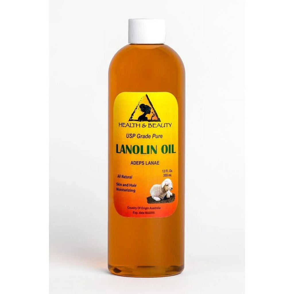 OIL LIPS SKIN HAIR MOISTURIZING USP GRADE PHARMACEUTICAL PURE 100% LANOLIN 24 OZ