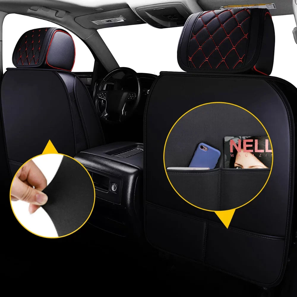 Set or 1500/2500 Set, Cab HD 3500 GMC Black-Red) Full for 2007-2023 Silverado Pickup Truck(Full HD Car Sierra Seat / Crew,Double,Extended Fit Covers