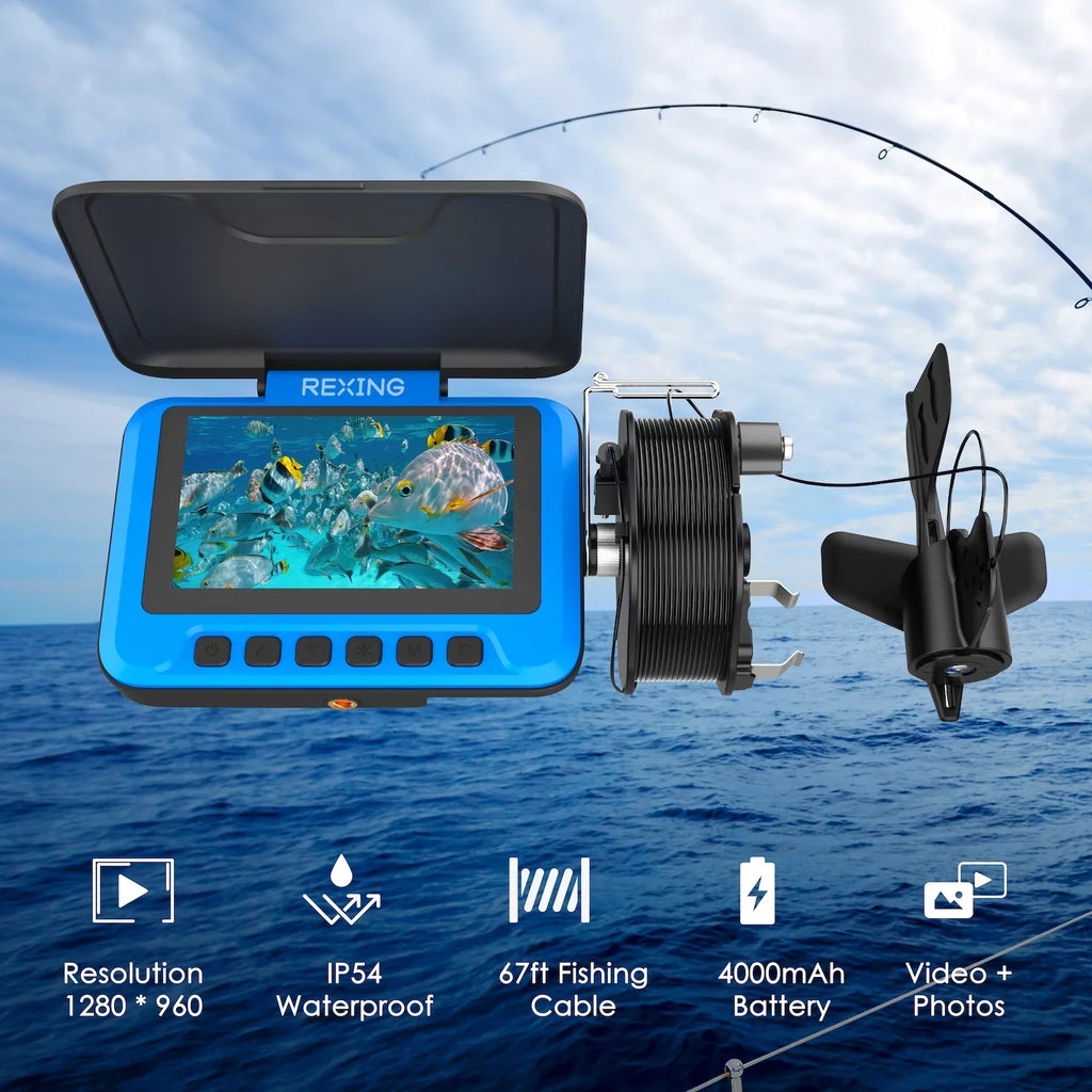 Underwater FC1 Winding Spool Camera Fishing w/ Rexing