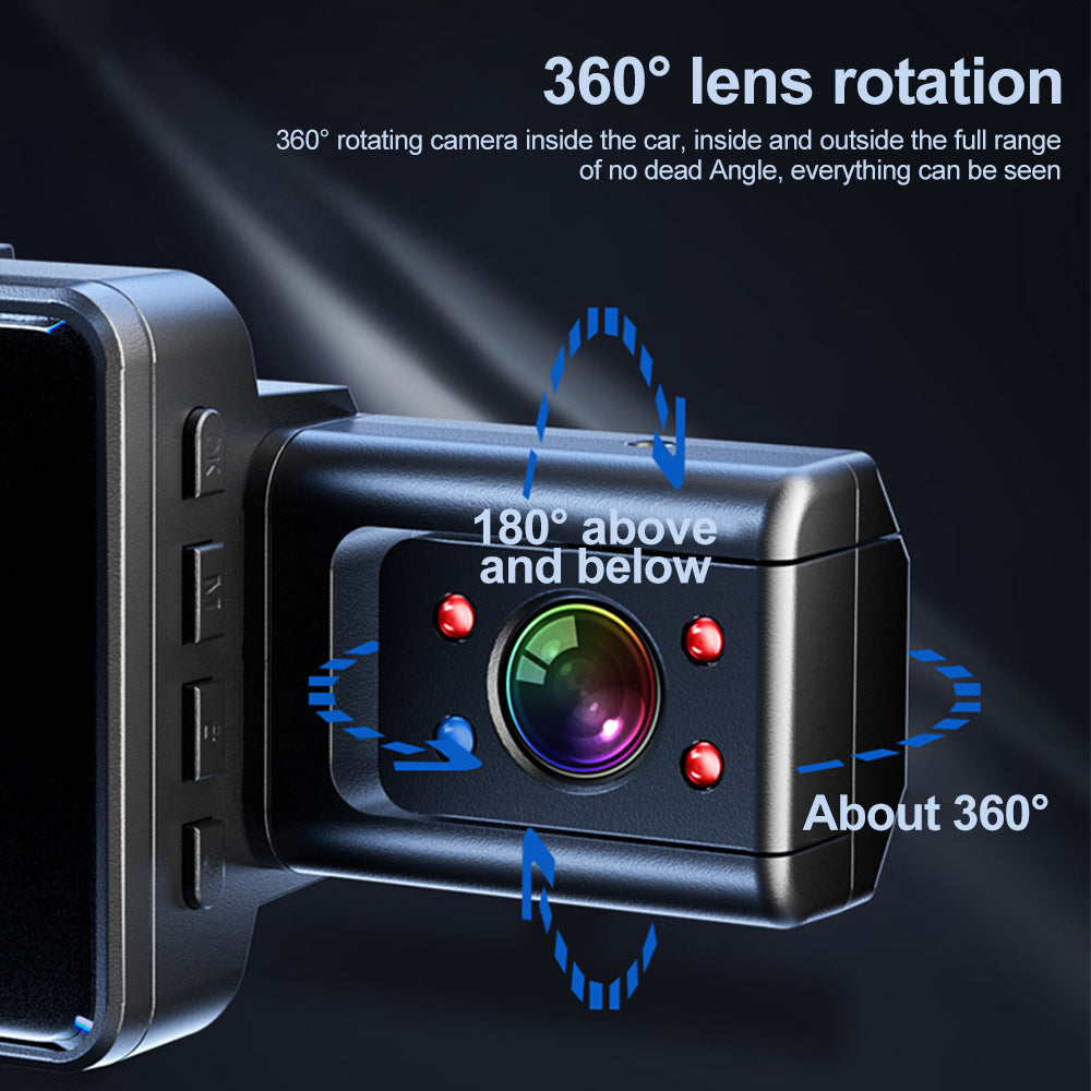 Rear Mode Cam Dash Dual Front FHD Recording Vision 1920x1080P Cam Dash DVR Virwir Car Cam Parking Loop Car Night and