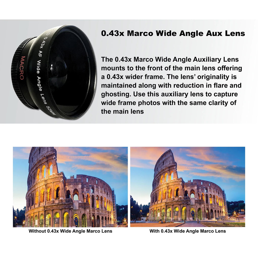 Camera + Wideangle 2 + SanDisk Lens Accessory Cards + + Memory Flash Bundle + Pcs 18-55mm 70-300mm 64GB + ZeeTech DSLR Tripod D7500 Nikon with