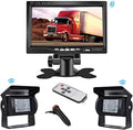 Camera 7 View Monitor Night for Trailers inch 2 Vision RV Truck System Camera Rear Bileeko with Bus Rearview