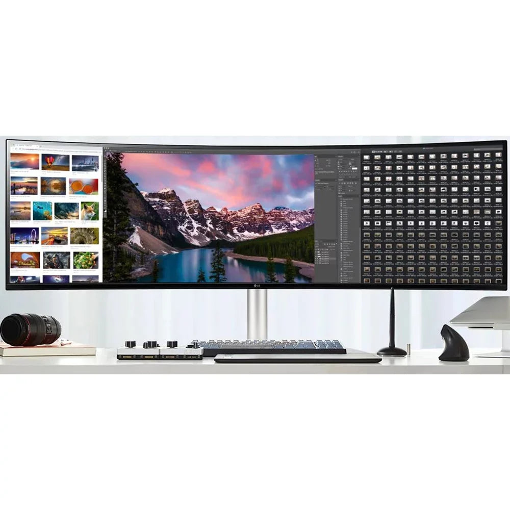 32:9 Tilt/Height/Swivel Monitor, 49WQ95C-W and (5120 Box USB IPS FreeSync G-SYNC LG Premium 49" Compatible Type-C, Open DQHD x Nano AMD Pro, Curved NVIDIA & Adjustable HDMI 2.1 UltraWide 1440)