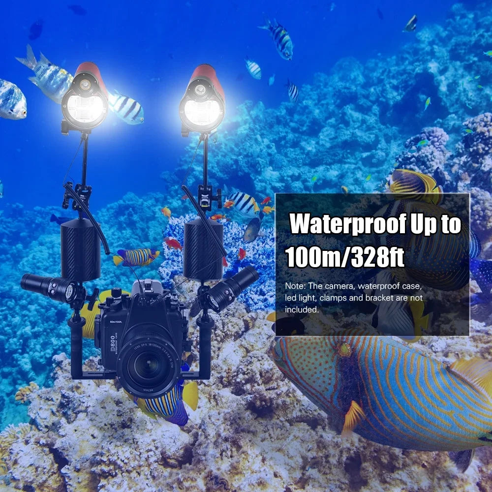With Max. With With Max. St-100- Flash Qisuo 5600k lamp,Optic 100m/328ft Sea Waterproof Cable Case Cable frogs Dsfen Waterproof 100m/328ft Optic 5600k Optic
