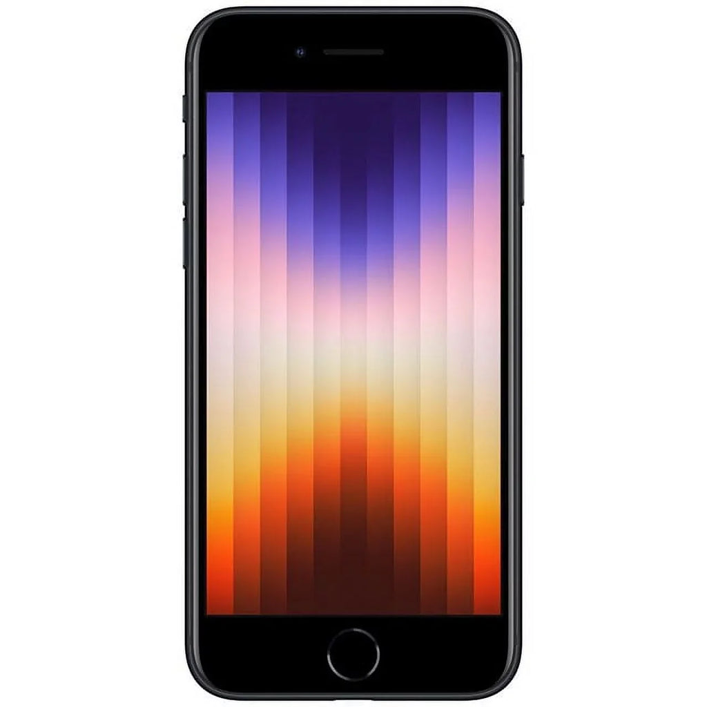 Unlocked) (Refurbished) iPhone 64GB Midnight (3rd Restored Gen) SE (Fully A2595 Apple w/ Gift Box