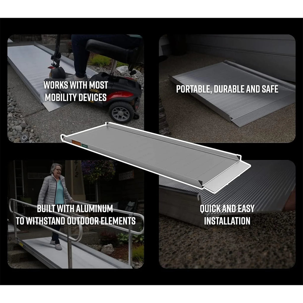 Line Ramp 5 3G Handrails EZ-ACCESS Foot w/2 Portable Wheelchair GATEWAY