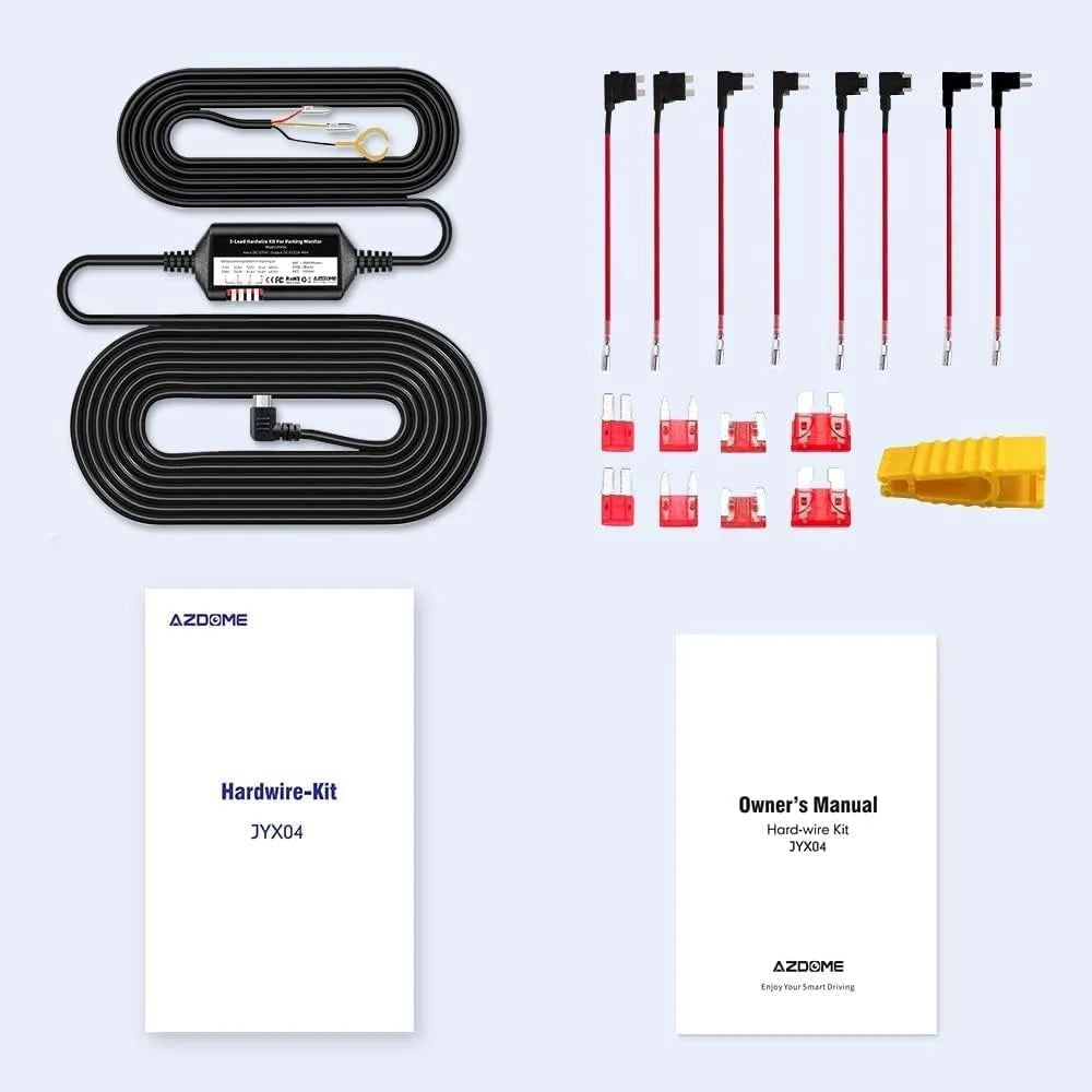 M300S ro Kit Cam Kit, Dashcam, 5V/2.5A USB Hardwire 12-24V to Lead 3 Dash JYX04 Converts for Low Hard Wire