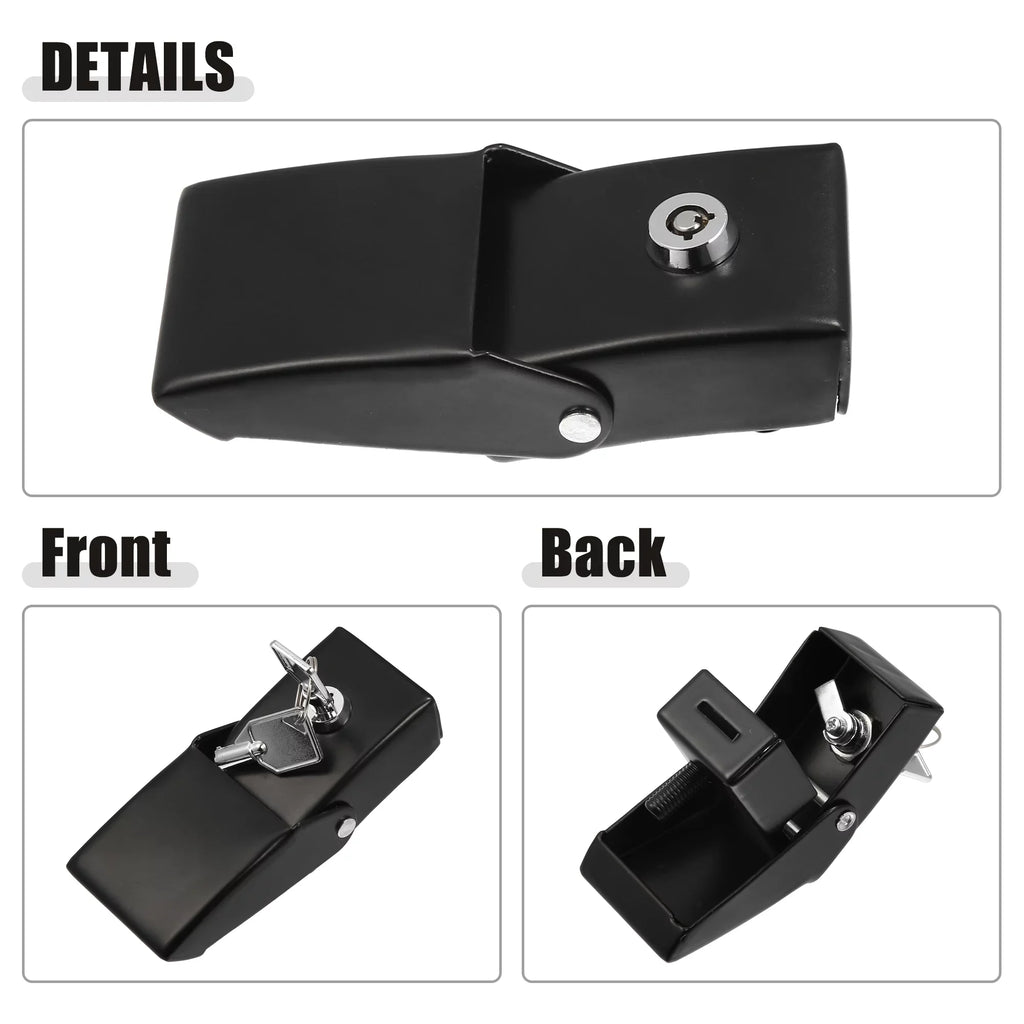 Unique Hood Latches Locking Bargains JL Jeep 2007-2021 Pair Black Catch 1 JK Hood Fit Front for Wrangler