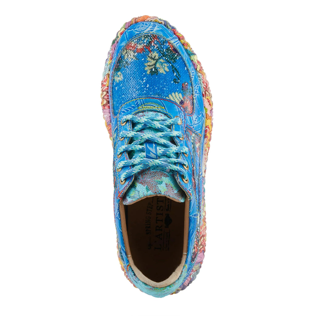 | Step Multi Energetic 42 Spring 10.5-11 Sneakers US EU Fashion Multicolored Blue / CAFFEY Women's Unique Patterns L'Artiste