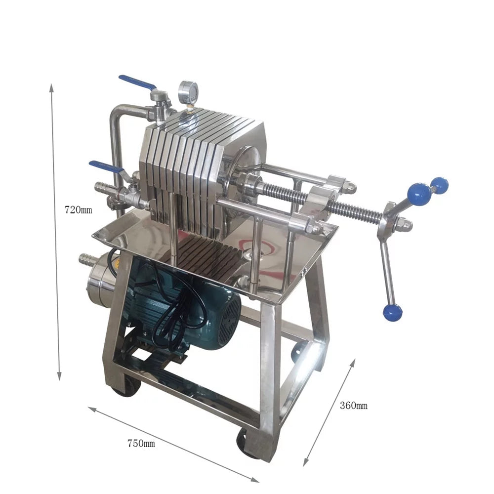 Filter layer Stainless Press Pressure Beer Frame Filter FT150 Filter 10 220V Steel Machine Filtration Plate Slag