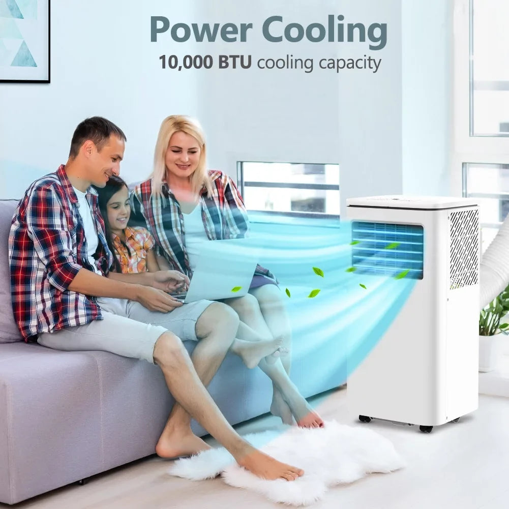 10,000 Fan BTU Remote LifePlus Kit Indoor Unit AC Dehumidifier NPL-06C Room Conditioner W/ Window Freestanding Air Portable Bedroom