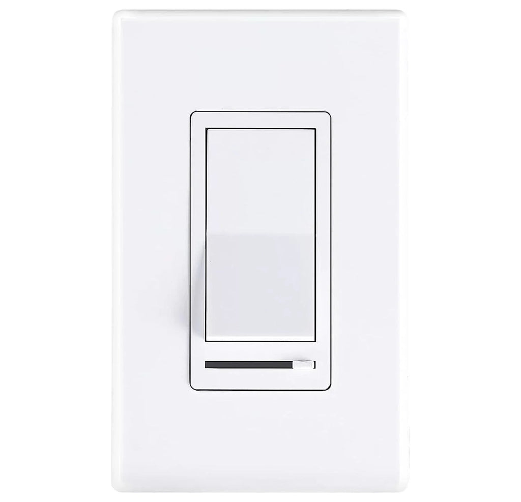 LED Watt Pole max,Cover Single for Included Switch Plate Wall Light/CFL/Incandescent,3-Way in Dimmer Slide,600 Dimmable Cloudy Bay