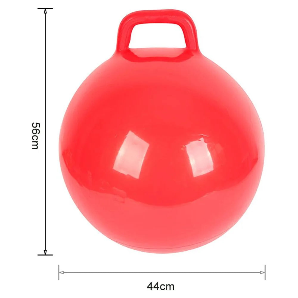Ball Adults Children Toy with Kids Exercise Handle for Pure Ball Bouncing Inflatable Hop Jumping Color