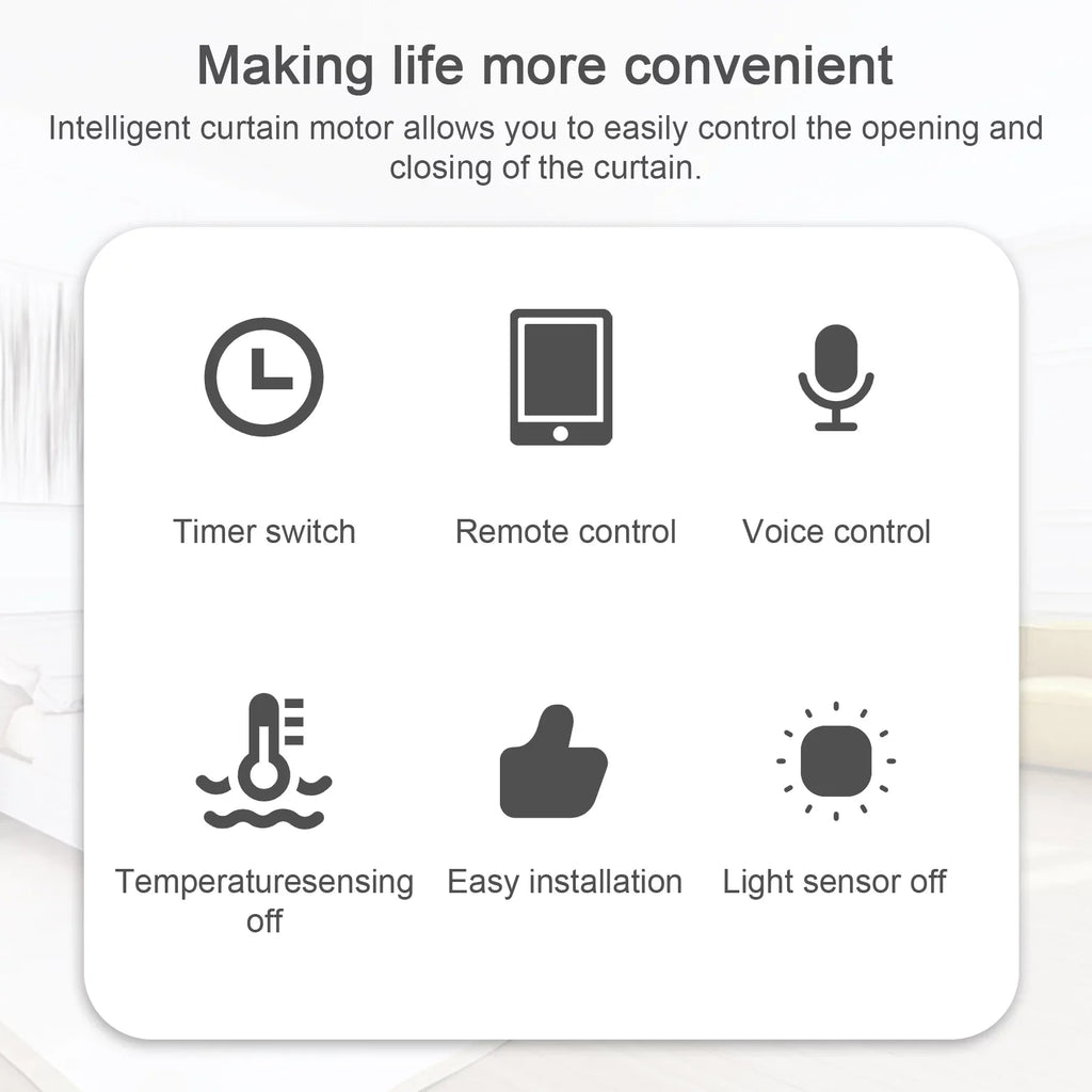 Wiring WiFi Intelligent No with Sensing Setup Motor Gateways Curtain Remote for Curtain & Control Timer APP with Robot Compatible Htovila Automatic Roman Electric Opener Rod Home Support