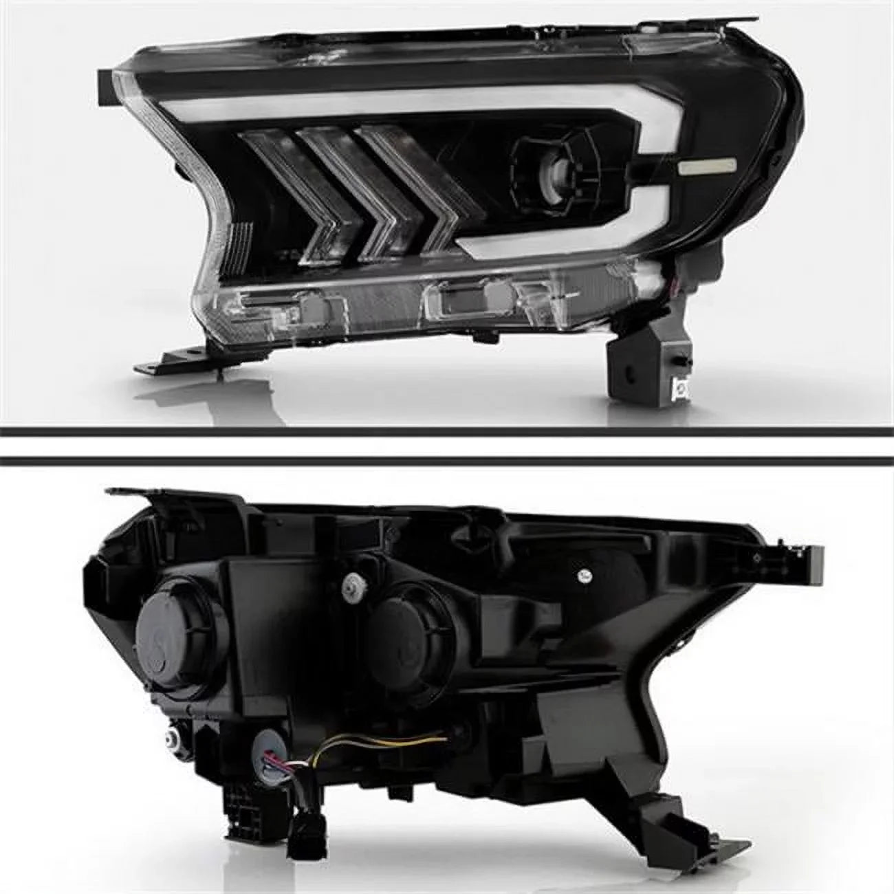 Headlights LED Sequential for Projector Black Ford Bar 2019-2022 Ranger, 9050695 DRL