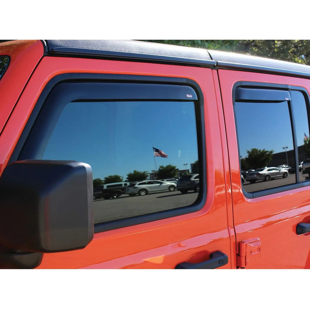 (JL) SPORT, Wind 2018-2019 Fits Wrangler WRANGLER UNLIMITED Deflector 2021 72-51499 JEEP SAHARA WRANGLER 18-23 UNLIMITED JEEP Westin In-Channel Fits select: