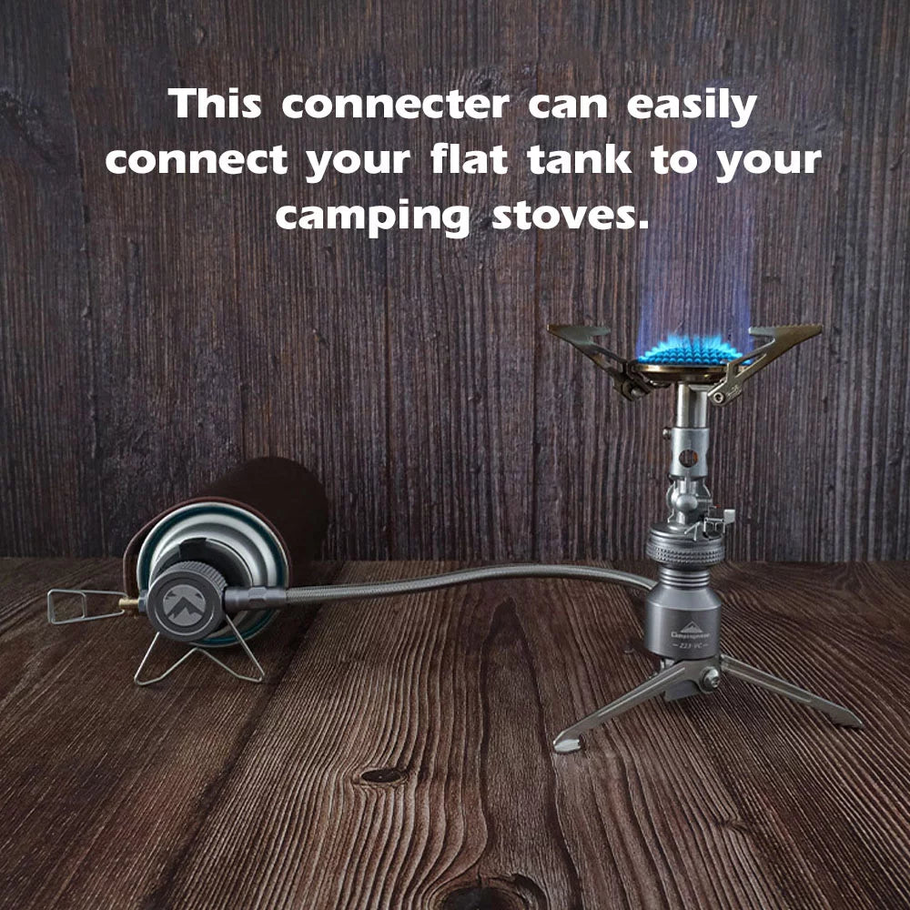 Equipment Camping Connector, Butanes for Canister CAMPINGMOON Portable Stove Cooking Tripod Adapter Camping