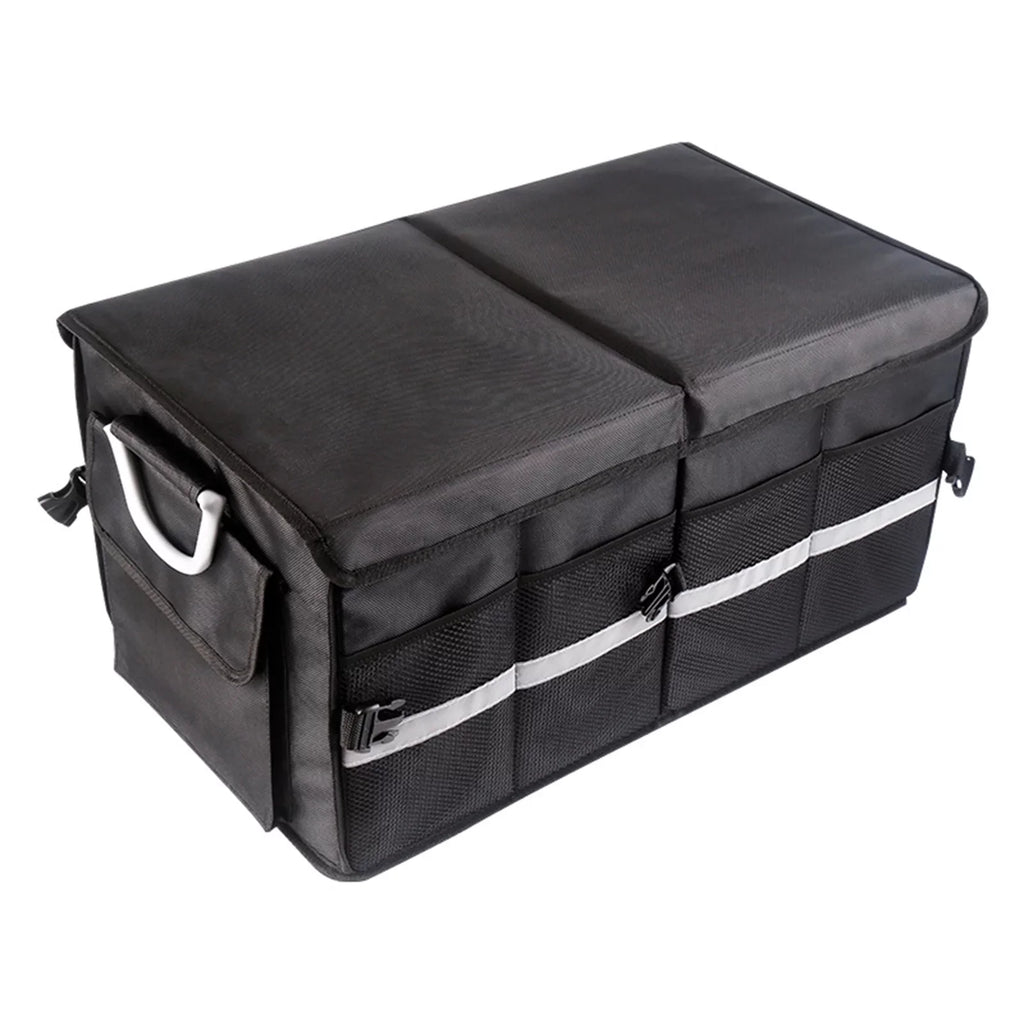 Cargo Oxford Folding Capacity, Car Strip, with Andoer Box Storage 55L Automotive Trunk Organizer Organizer, Cloth Reflective