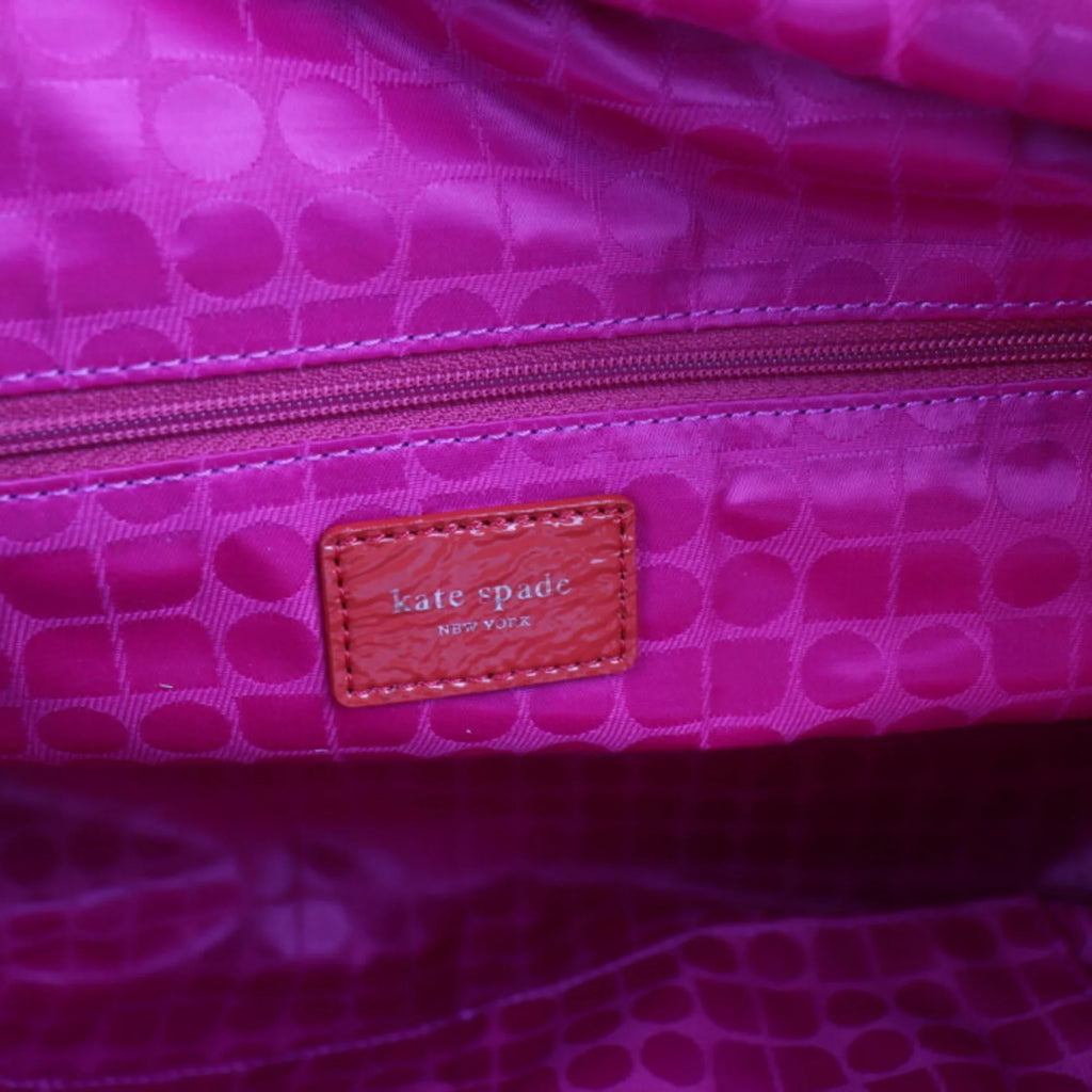 red Pre-Owned Spade handbag tote felt pink leather Kate bag spade (Good)