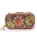 Grade Clutch Top Multi Women Color with in Metal Crystal Gold White Ancientry