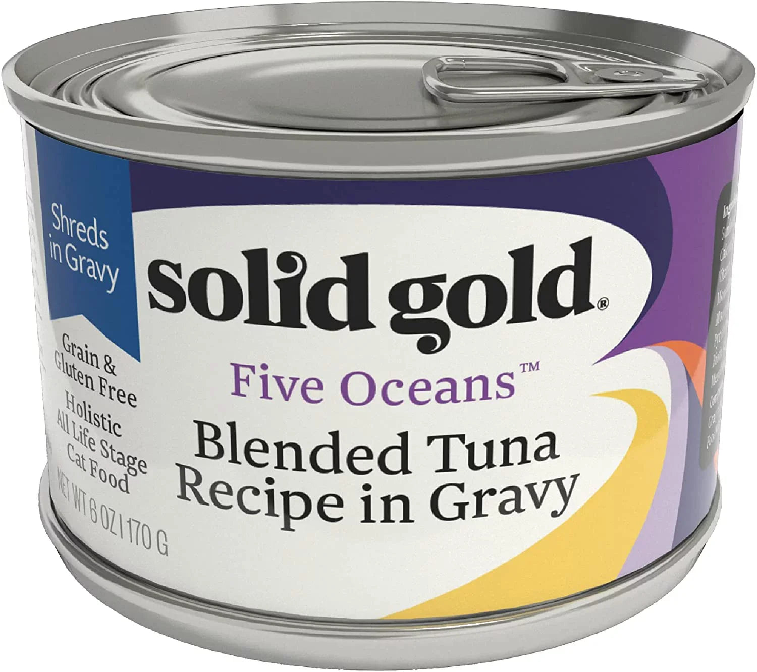 Superfood, Shreds Fish Wet Gluten Acids Canned Grain Can Food Free Minerals for Shreds Amino Cats with Real Gravy Gravy & - - Vitamins, - & in Cat - Protein, with 16ct/6oz Solid Gold Tuna