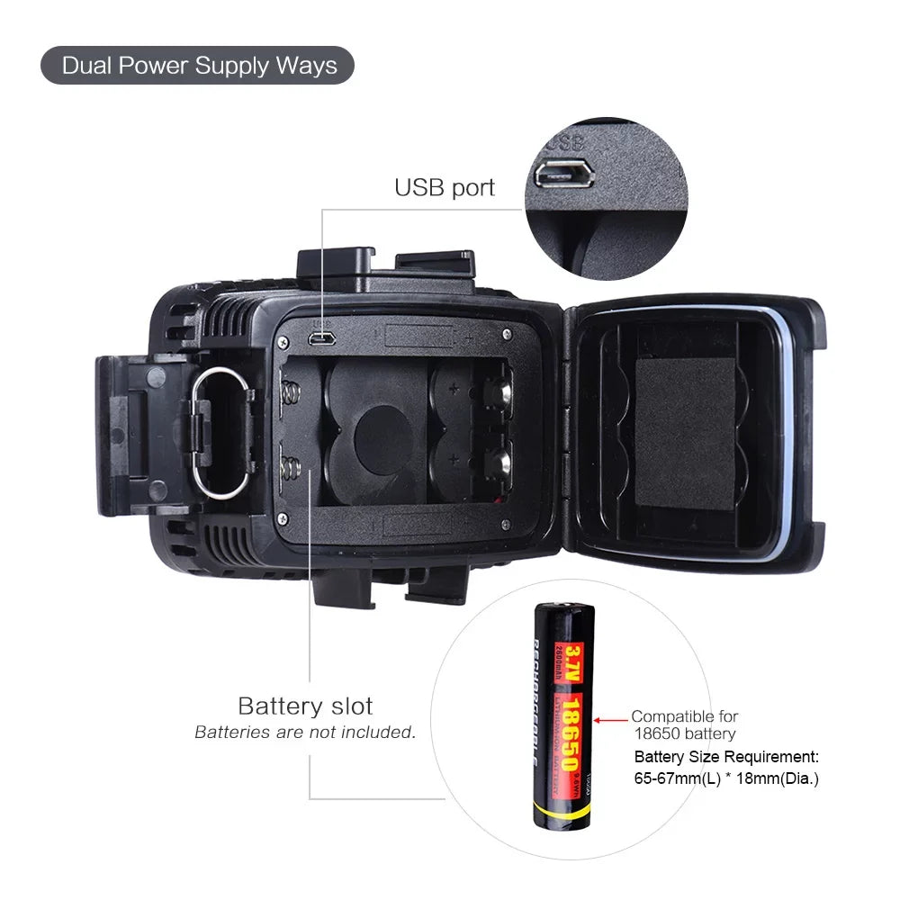 for Photo Diving Underwater Andoer 3 for Hero Yi Waterproof SJCAM 40m 10 1800LM Shoe 3 Mount w/ + Filte Video Hot 5500K Fill-in Bright 60pcs & Action Cam GoPro Studio Modes DSLR * Ultra