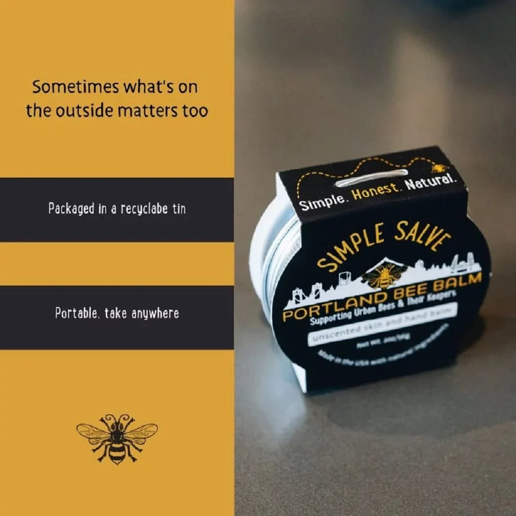 Natural All Bee Salve (Pack of Balm Simple 3) Handmade Portland