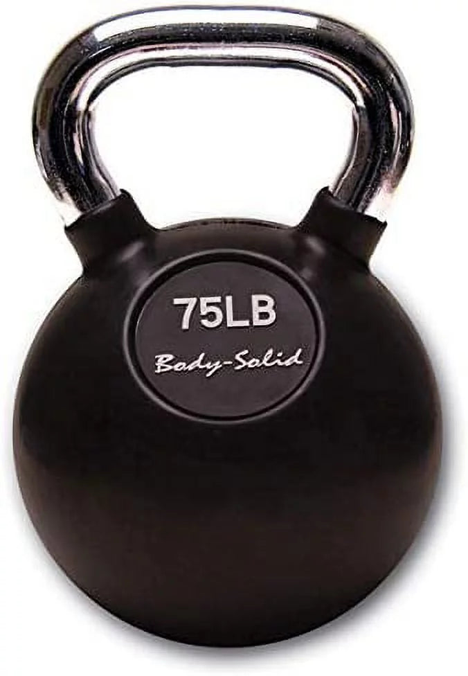 Rubber Pounds Coat Chrome Body-Solid 5-80 Kettlebells (75)