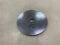 45 Weight 2" of Olympic 2 Plates Hole Lb with Set Center