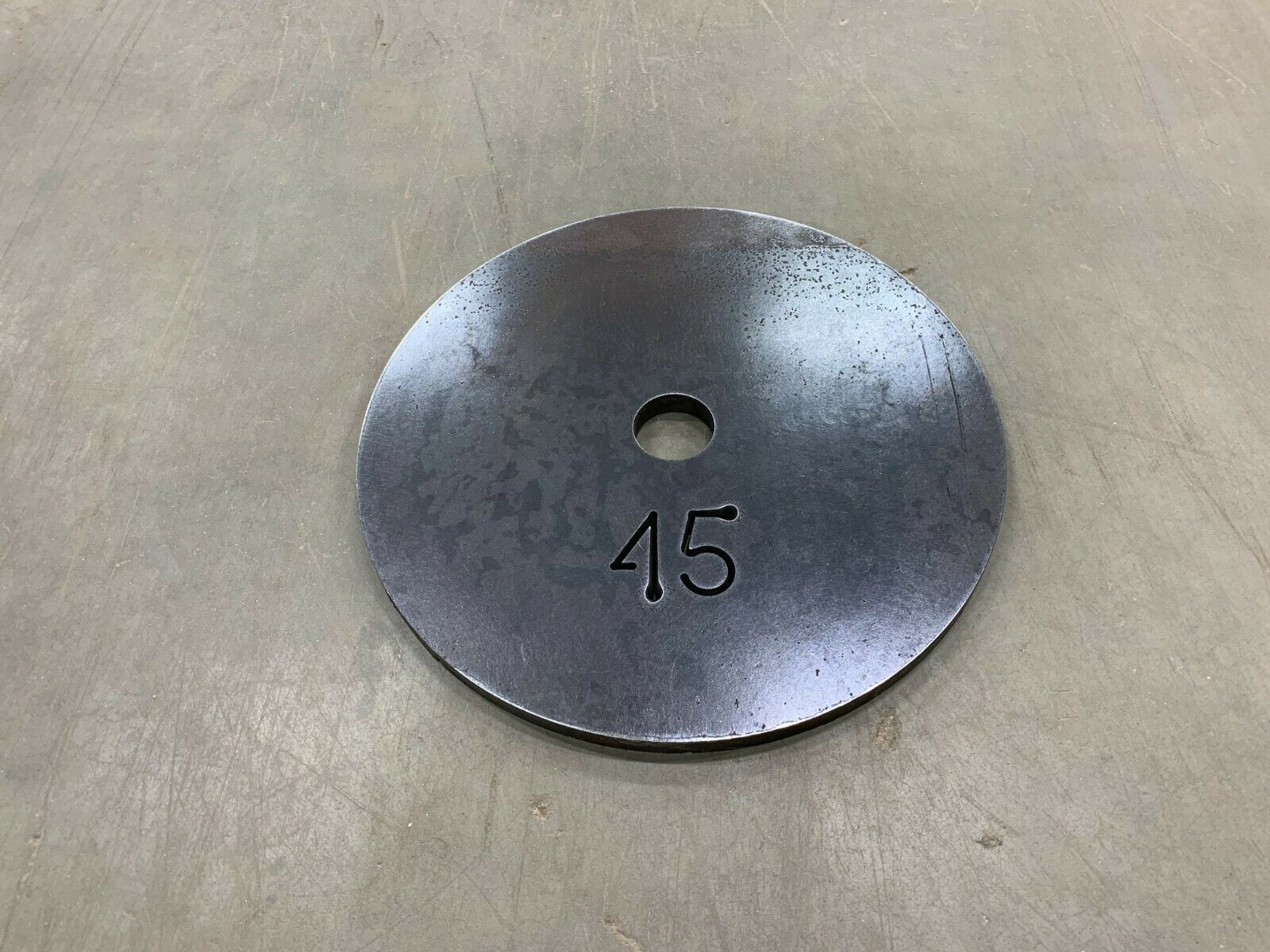 45 Weight 2" of Olympic 2 Plates Hole Lb with Set Center