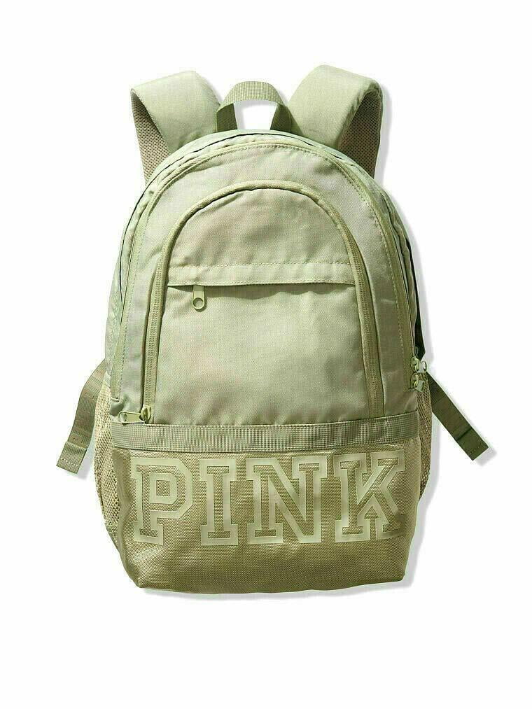 Backpack Bag Book School Secret Pink Shale Green New Collegiate Victoria's