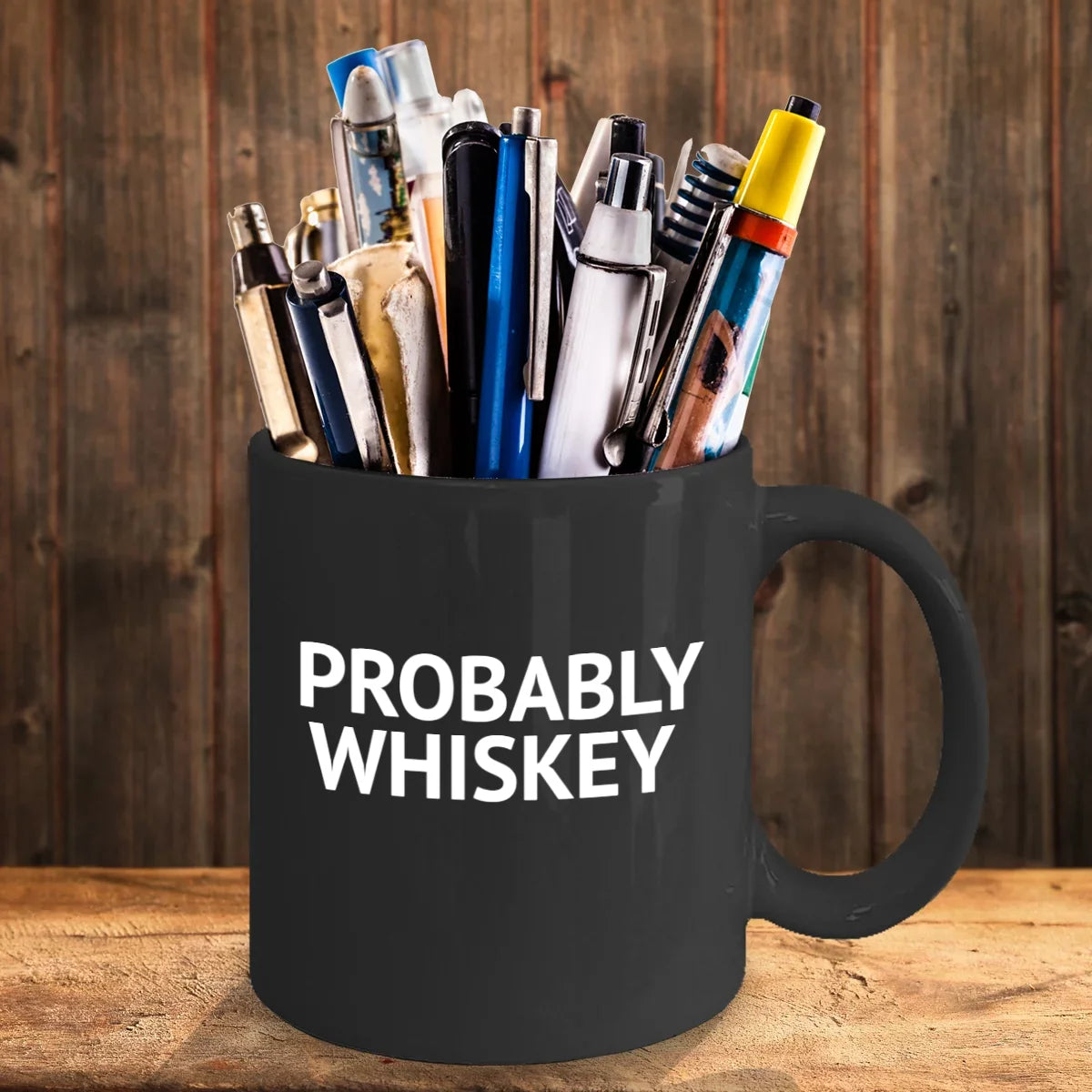 Lover Coffee Mug, Porcelain 11 Mug Whiskey, Mug- Quotes Coffee Whiskey Funny Mug Alcohol Mug, Coffee Oz Addict Coffee lover Black Probably Whiskey