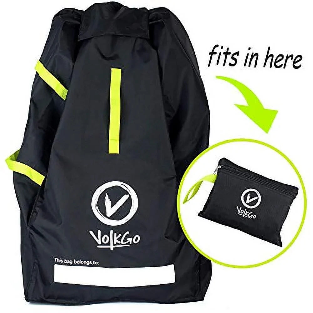 Bag Carriers Air E-Book VolkGo Seats, Durable Car Travel - for Check Secure Seat Travel Fits Seat Safe Gate Money & Infant Car Car with Bag & Ideal for & Booster - Saving -