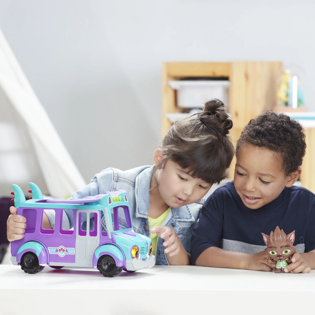 Lights, and Music 3 Super and Bus Toy Monster GrrBus Up Sounds, Ages Monsters Netflix with