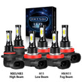 Headlight 9005 For 6000k Bulbs H11 Light Fog 2016-2020 H8 Beam H11 High/Low LED Civic 6Pcs Honda