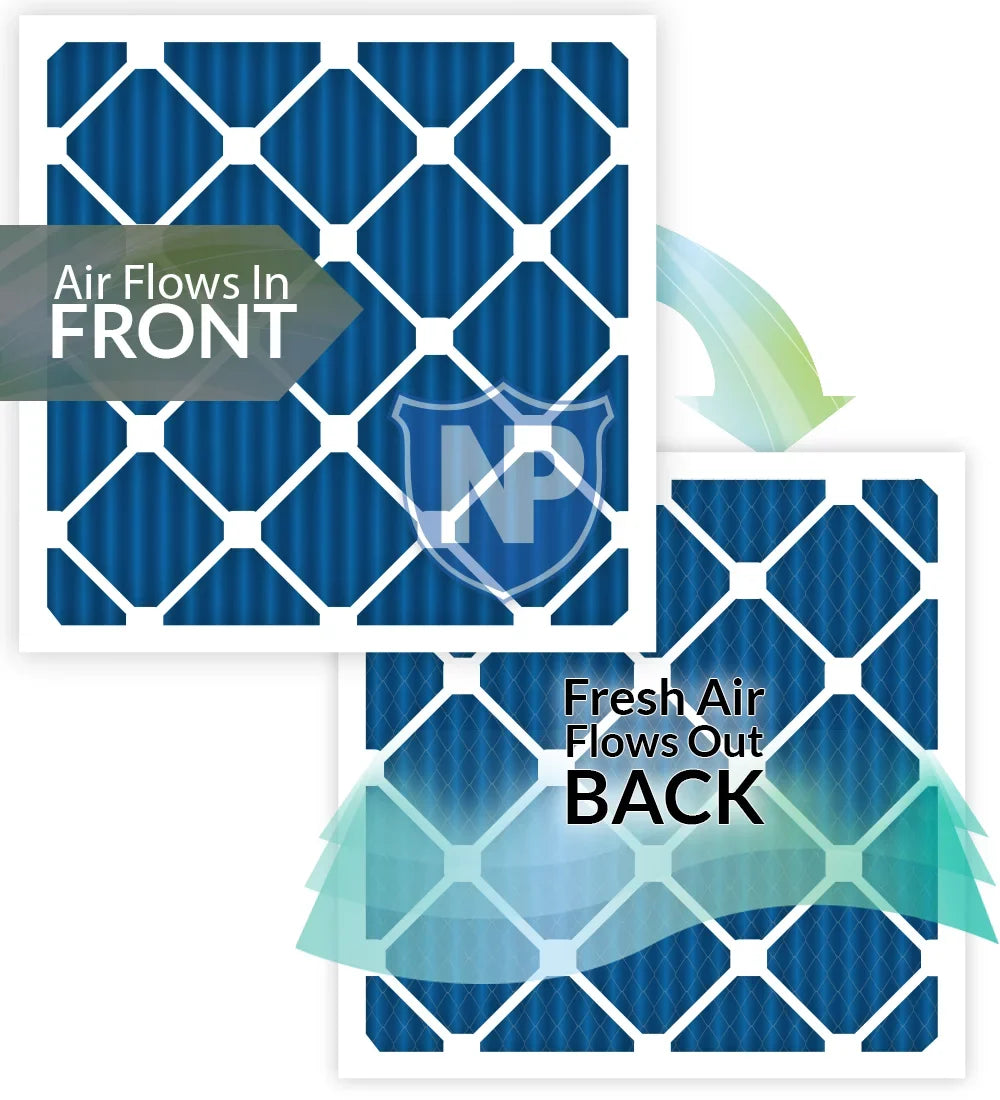 Pack 14x25x1 MERV Filters 12 (13_1/2x24_1/2) Air 7 Pleated