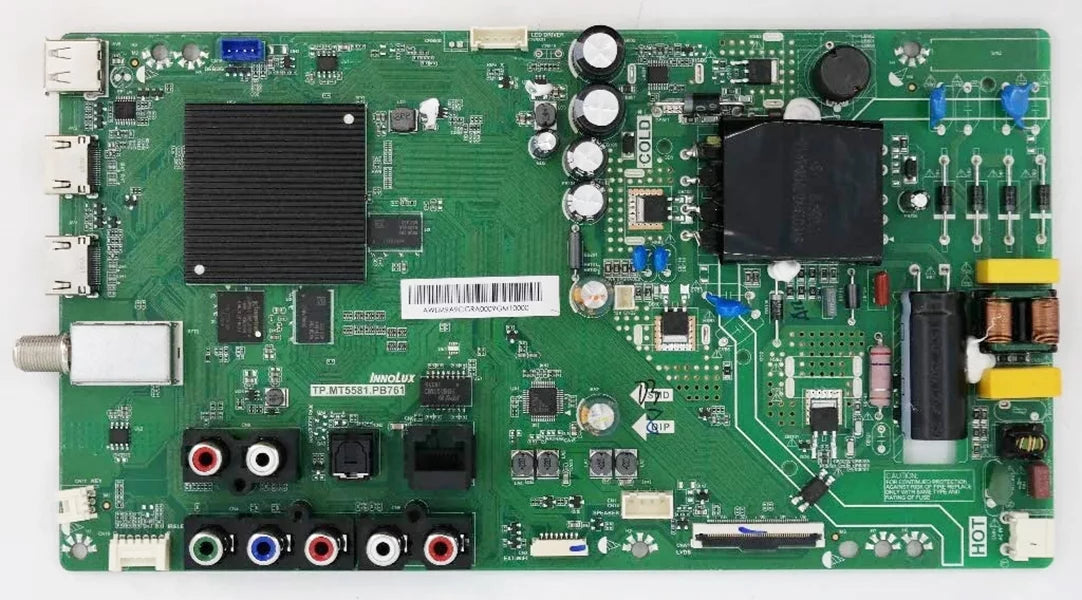 Main for D40F-G9-LINIXTAU LINIXTAV,LINIXTBV,LINIXTCV,LIAIXTEW,LINIXTEW,LINIXTDV,LINIXTDW,LIAIXTDW Vizio Board LINIXTAU D40F-G9 TP.MT5581.PB761